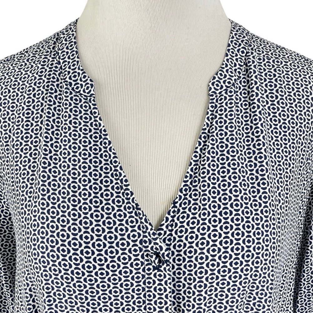Talbots Blouse Size Large Button Down Top Shirt G… - image 6